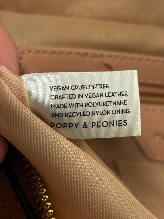 Poppy and Peonies Vegan Leather Crossbody Belt Bag - Picture 11 of 15